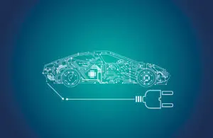 Tesla battery illustration