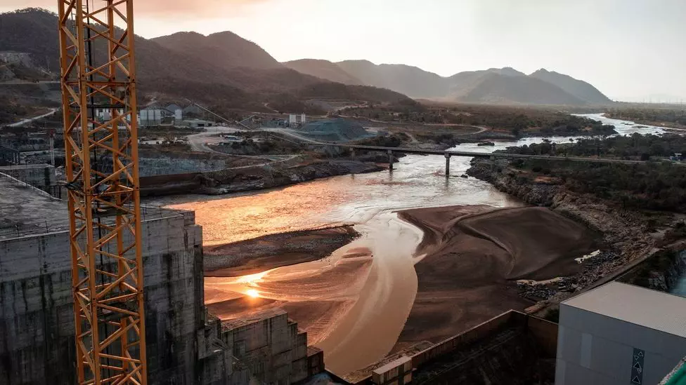 Ethiopia's Grand Renaissance Dam on the Blue Nile has led to rising tensions with Egypt and Sudan who rely on the river downstream (Credit: Eduardo Soteras/AFP/Getty Images)