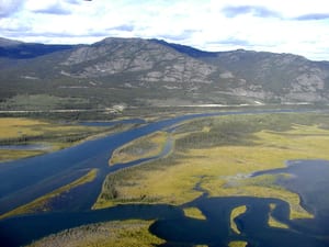 Aerial view of Yukon River