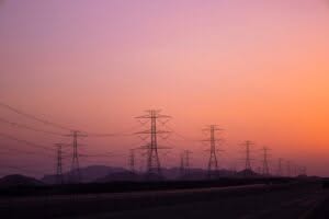 High-voltage electricity poles
