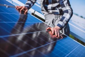 Solar panel installation